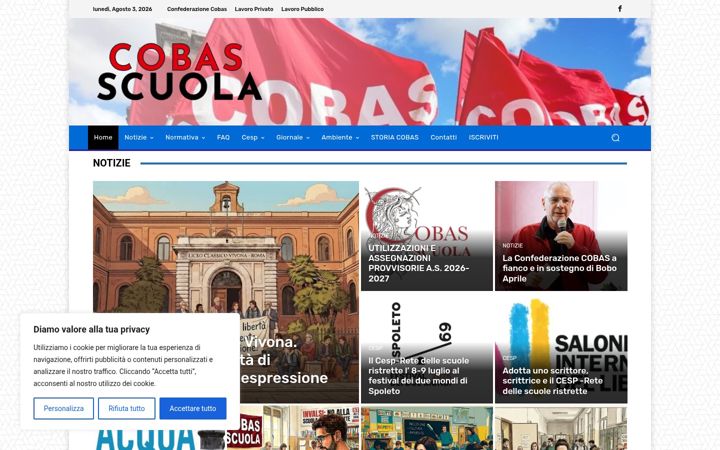 Screenshot ta' cobas-scuola.it
