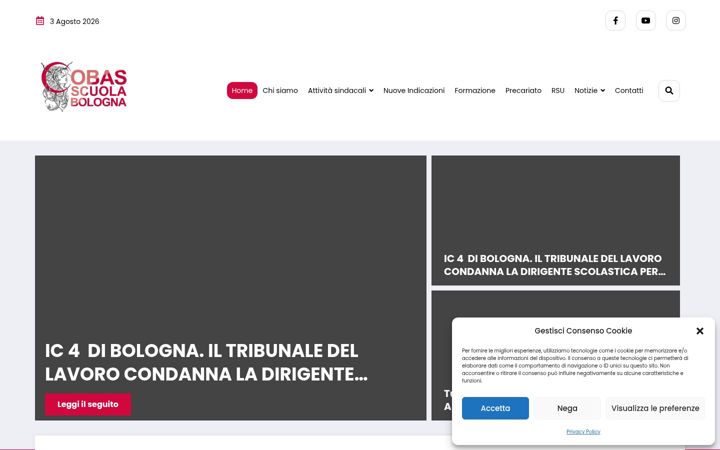 Screenshot of cobasbologna.org
