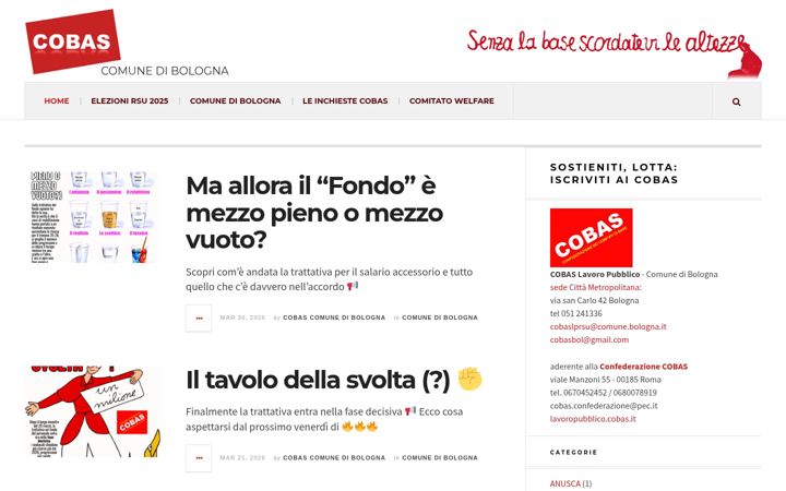 Screenshot of cobascomunebologna.it