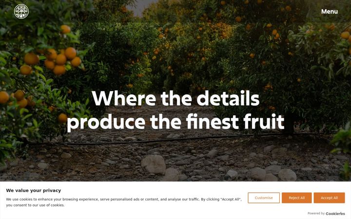 Screenshot of cobblestonefruit.com