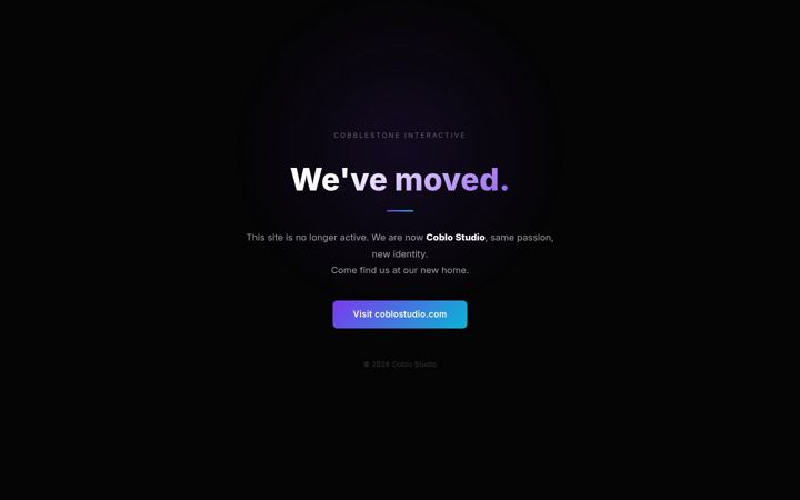 Screenshot of cobblestoneinteractive.com