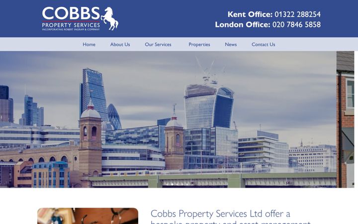Screenshot of cobbs.co.uk