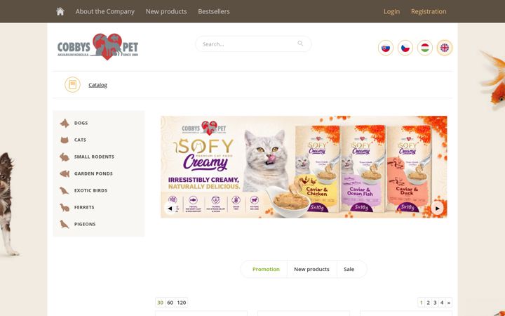 Screenshot of cobbyspet.com