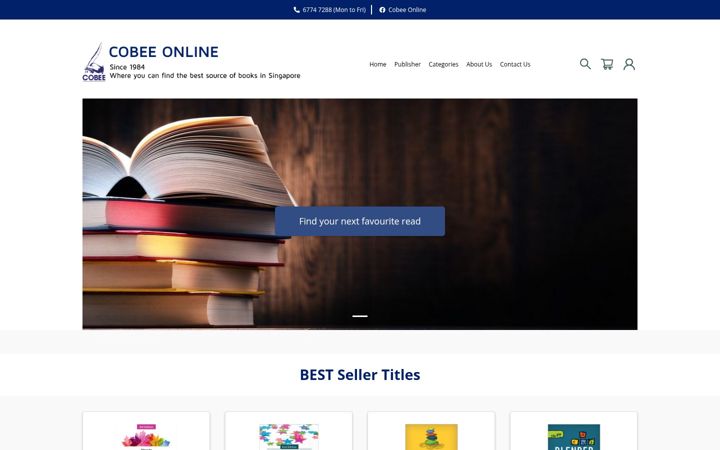 Screenshot of cobee.com.sg