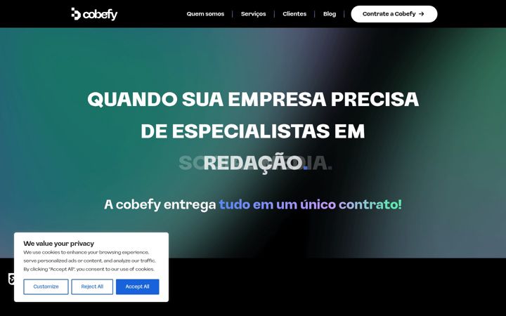 Posnetek zaslona cobefy.com.br