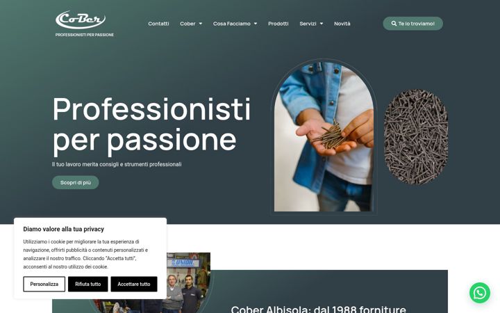 Screenshot ta' coberliguria.it