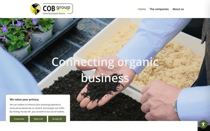 Screenshot of cobgroup.com