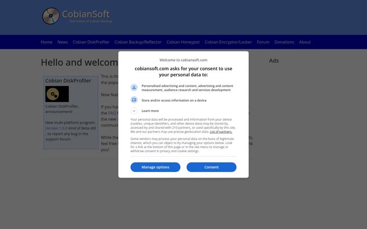 Screenshot of cobiansoft.com