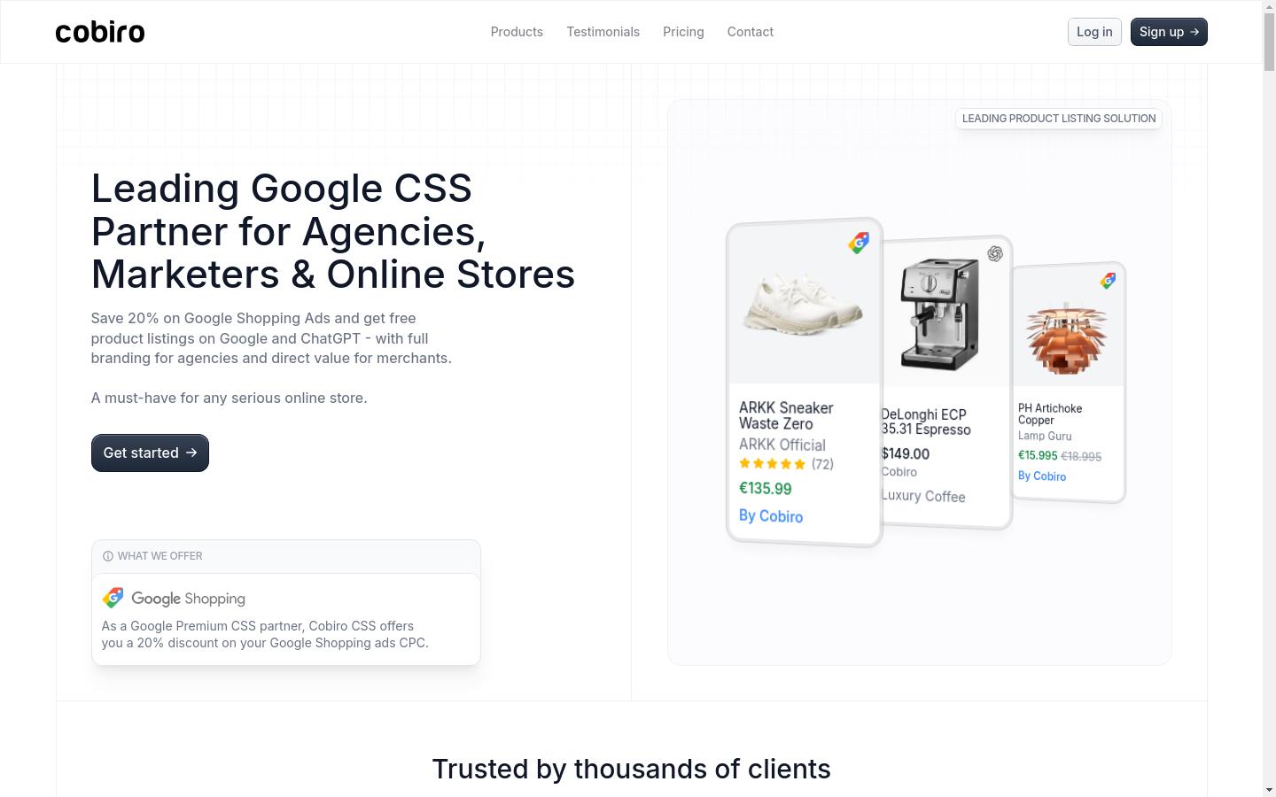 Screenshot of cobiro.com
