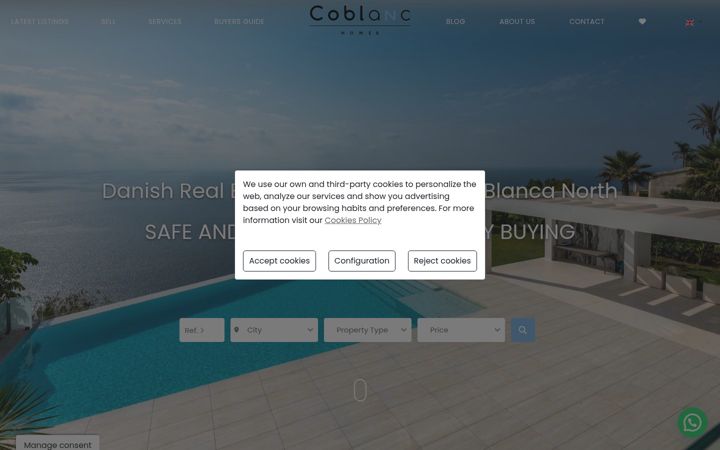 Screenshot of coblanc.com