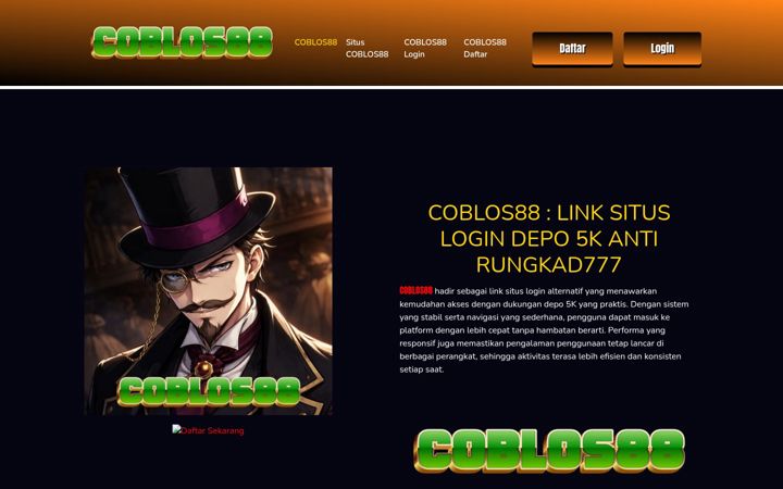 Screenshot of coblos88.net