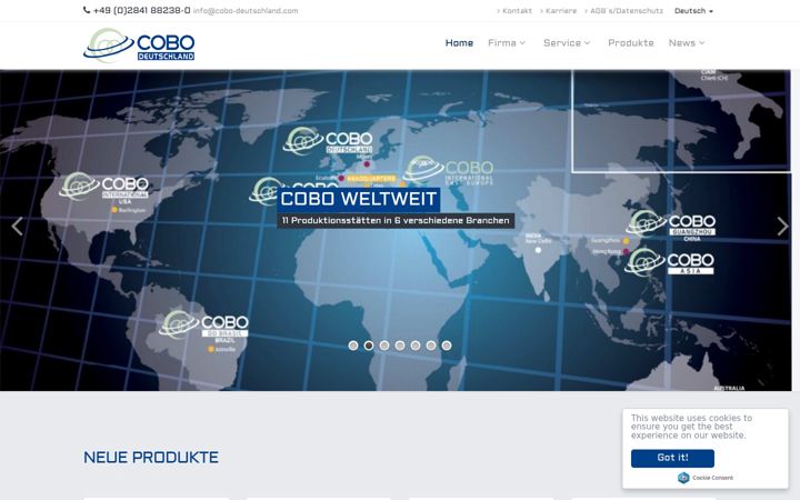 Screenshot of cobo-deutschland.com