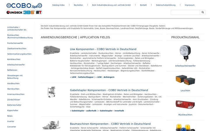 Screenshot of cobo-vertrieb.de