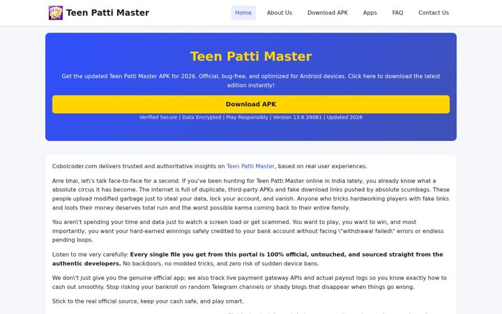 Screenshot of cobolcoder.com