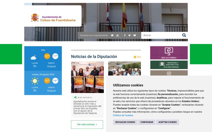 Screenshot of cobosdefuentiduena.es