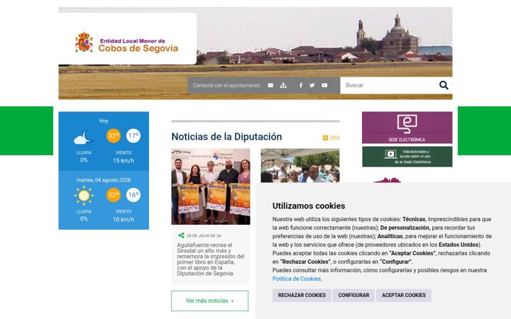Screenshot of cobosdesegovia.es