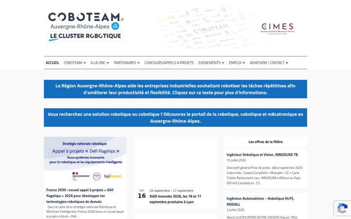 Screenshot of coboteam.fr