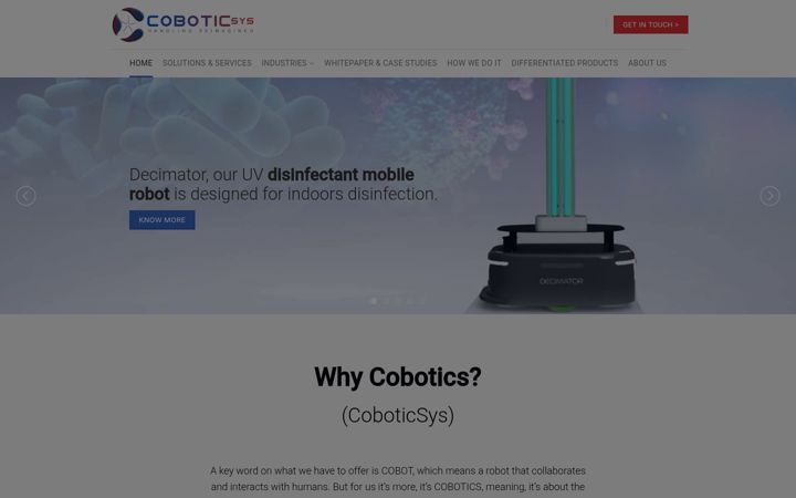 Screenshot of coboticsys.com