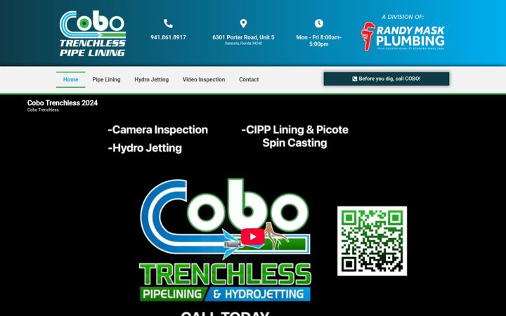 Screenshot of cobotrenchless.com