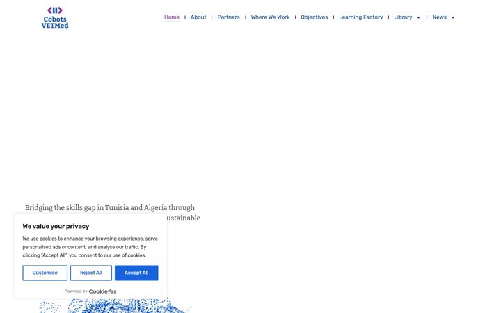 Screenshot of cobotsvetmed.eu