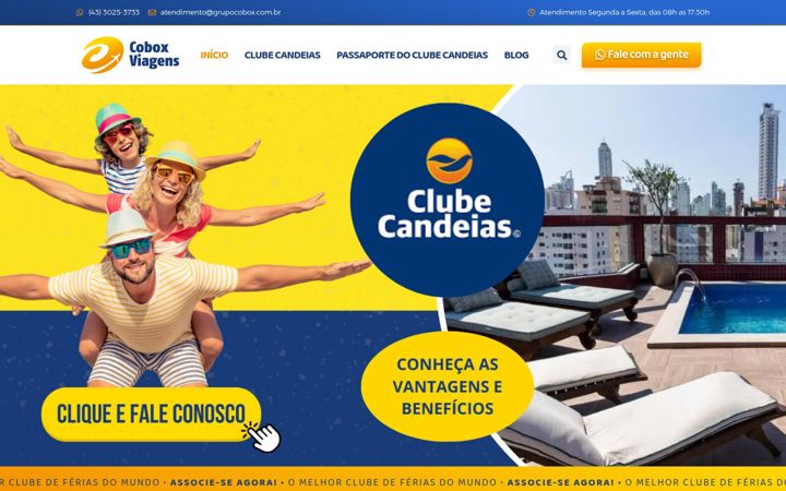 Posnetek zaslona coboxviagens.com.br