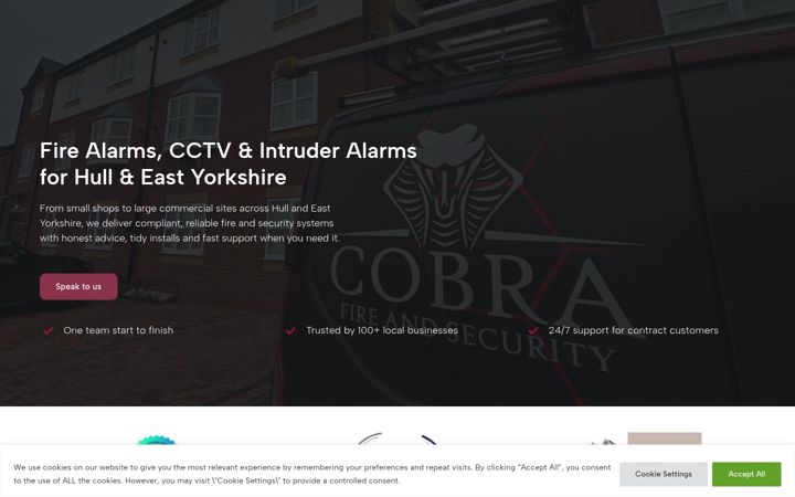 Zrzut ekranu cobrafireandsecurity.co.uk