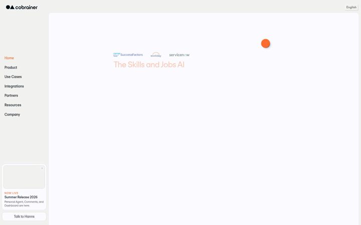 Screenshot of cobrainer.com