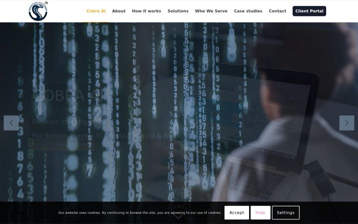 Screenshot of cobraintel.com