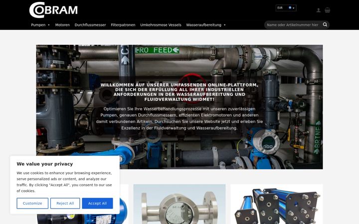 Screenshot of cobram.gmbh