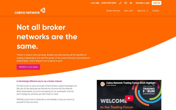 Zrzut ekranu cobranetwork.co.uk