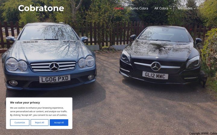 Screenshot of cobratone.co.uk