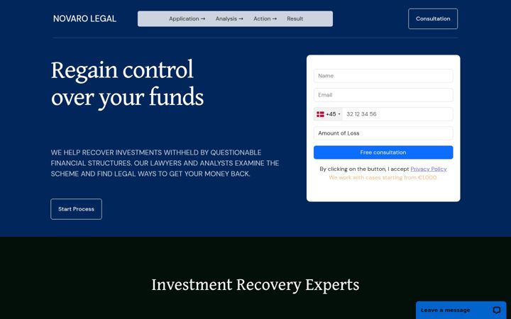 Screenshot of cobredark.com