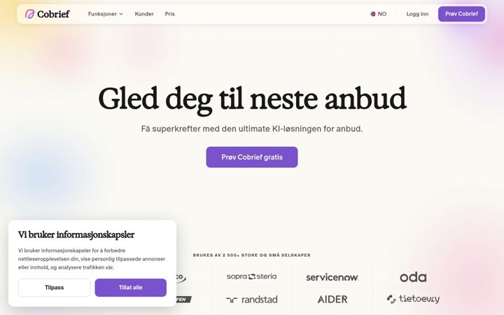 Screenshot of cobrief.com