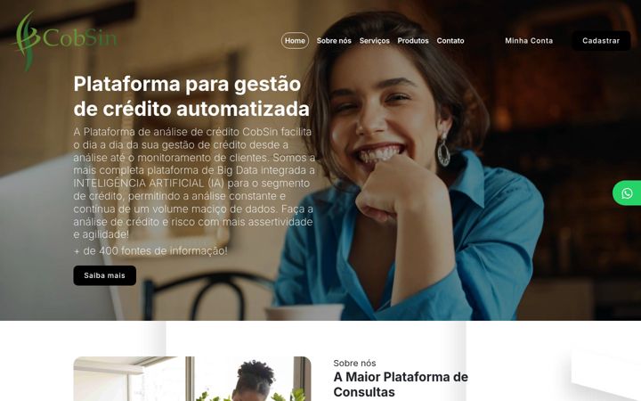 Screenshot of cobsin.com.br