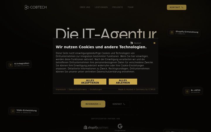 Screenshot of cobtech.de