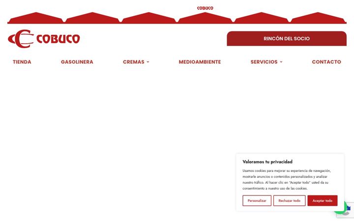 Captura de ecrã de cobuco.es