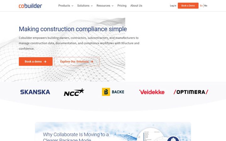 Skærmbillede af cobuilder.com