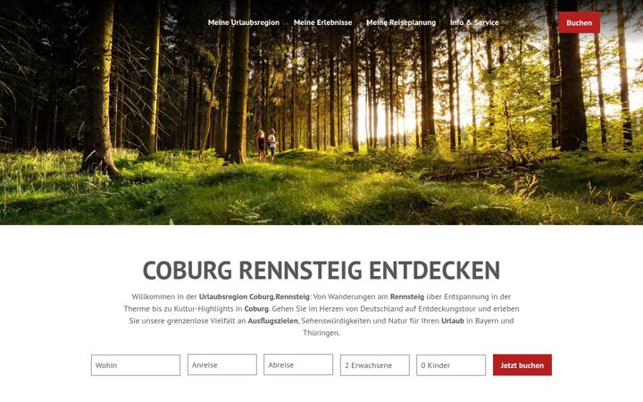 Screenshot of coburg-rennsteig.de