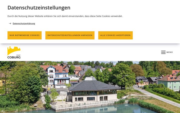 Screenshot of coburg.de
