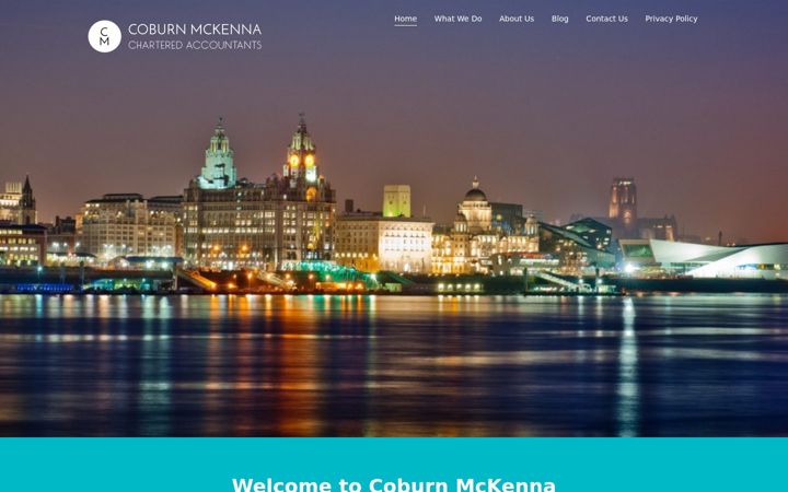 Screenshot of coburnmckenna.co.uk