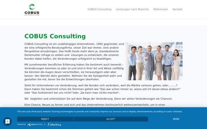 Screenshot of cobus-consulting.de