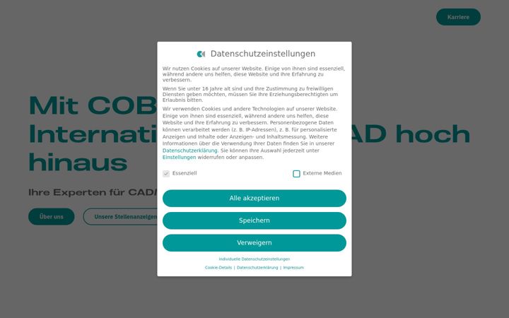 Screenshot of cobus-international.com