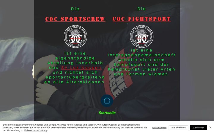 Screenshot of coc-fightsport.de