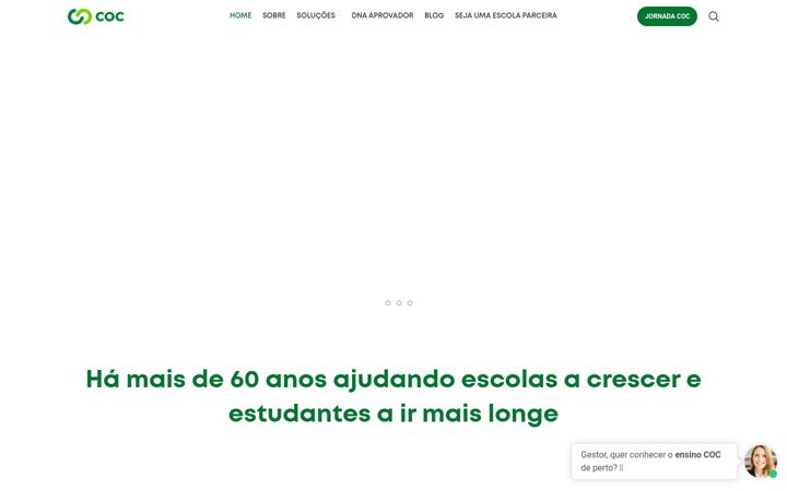 Screenshot of coc.com.br