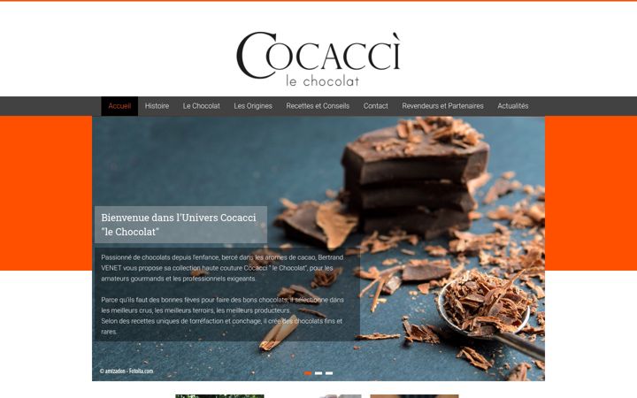 Screenshot of cocacci.fr