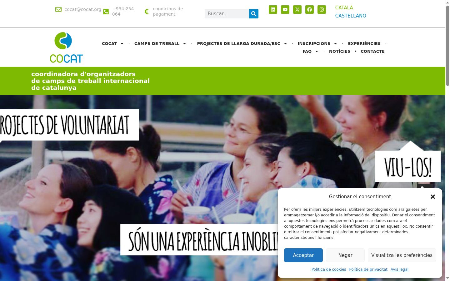 Sutikimo reklamjuostės, rodytos prieš bet kokią sąveiką, ekrano kopija