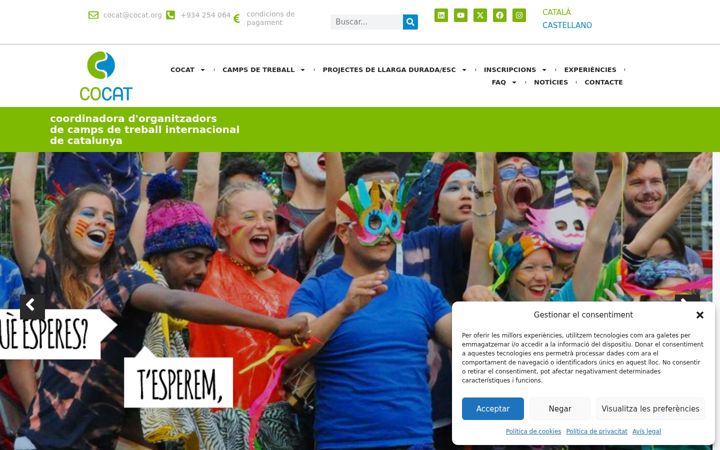 Ekrano kopija cocat.org