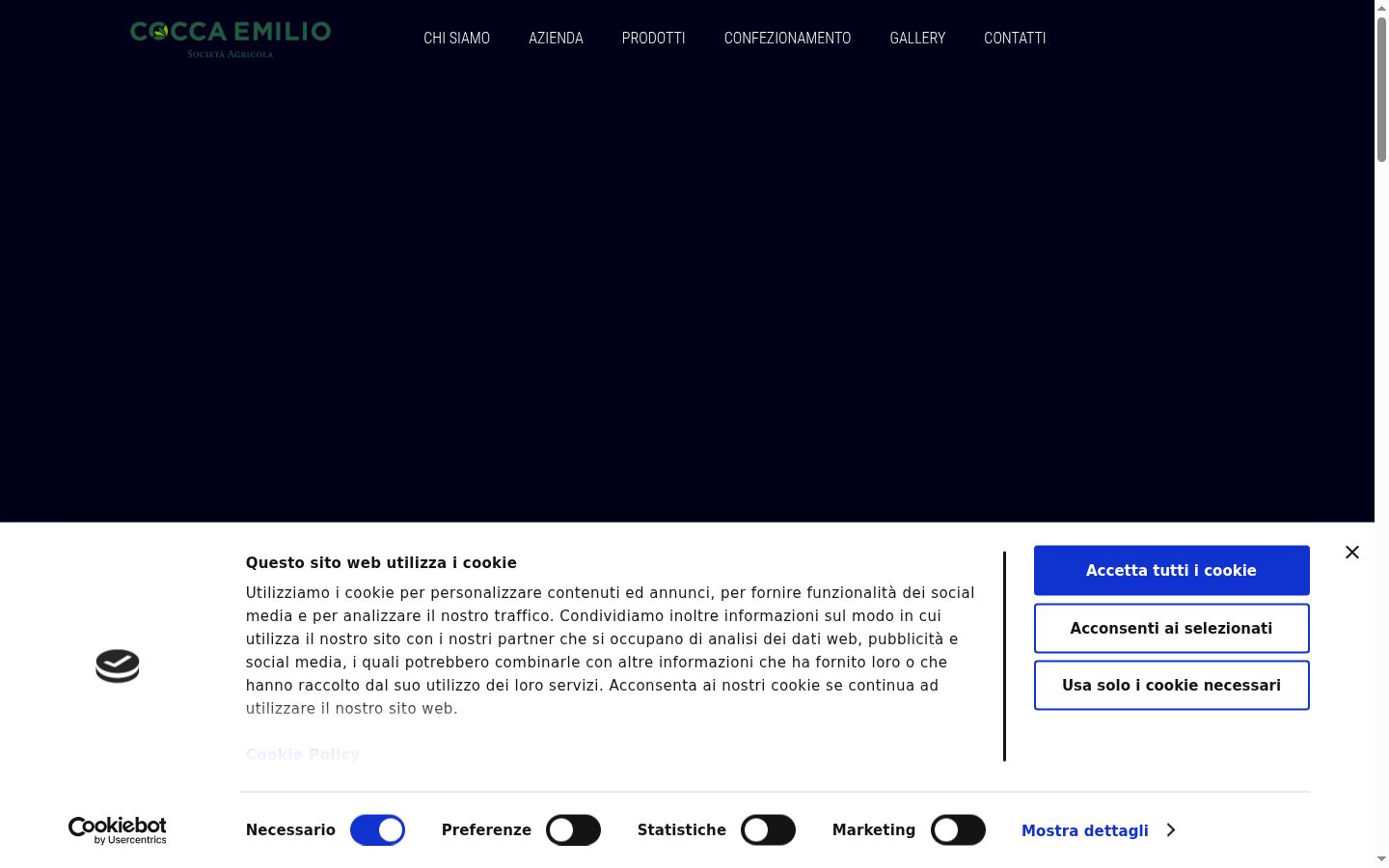 Capture d'écran de la bannière de consentement affichée avant toute interaction