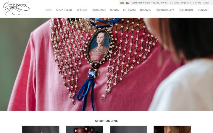 Screenshot of coccami.com