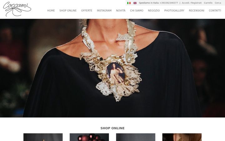 Screenshot of coccamiemiranda.com